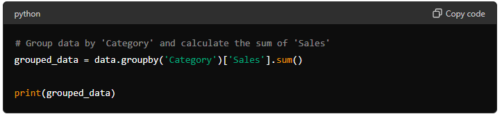 Grouping and Aggregating Data with python